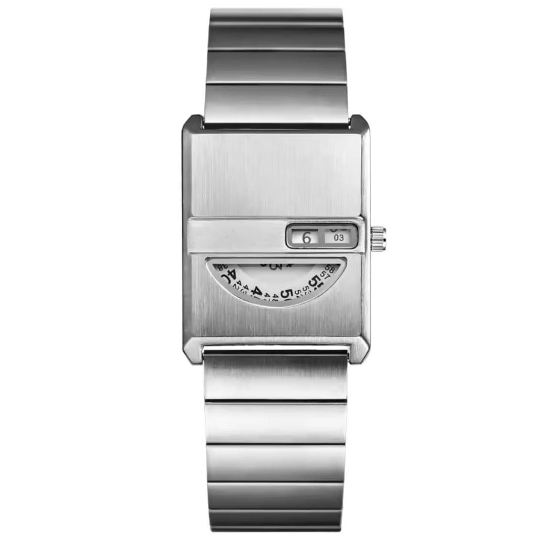 [새상품] 미니멀 실버 시계팔찌 / Unisex | 후루츠패밀리