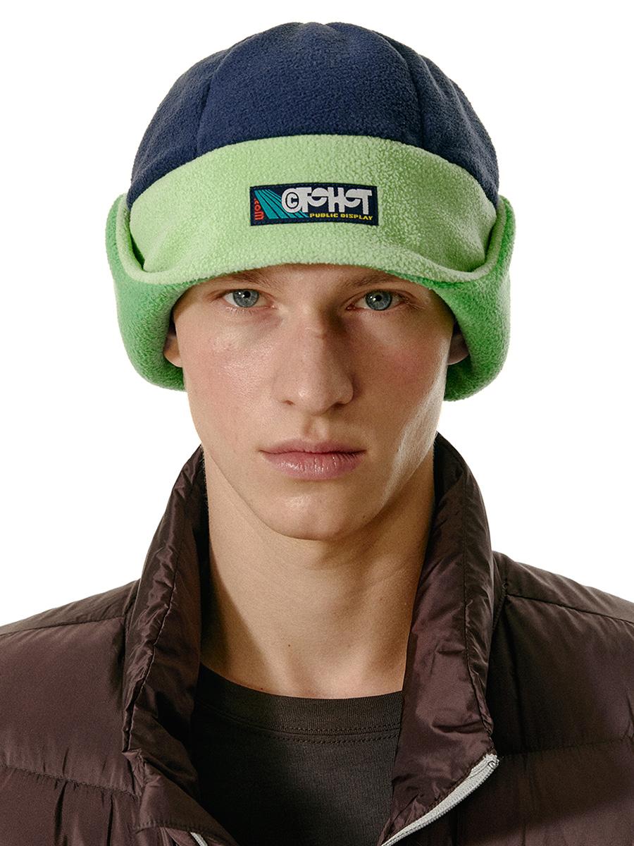 Recording Fleece Earflap Beanie Navy