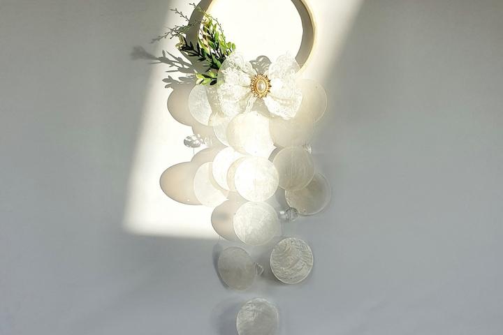 리스 꽃 레이스 크리스탈 자개모빌 드림캐쳐 썬캐쳐