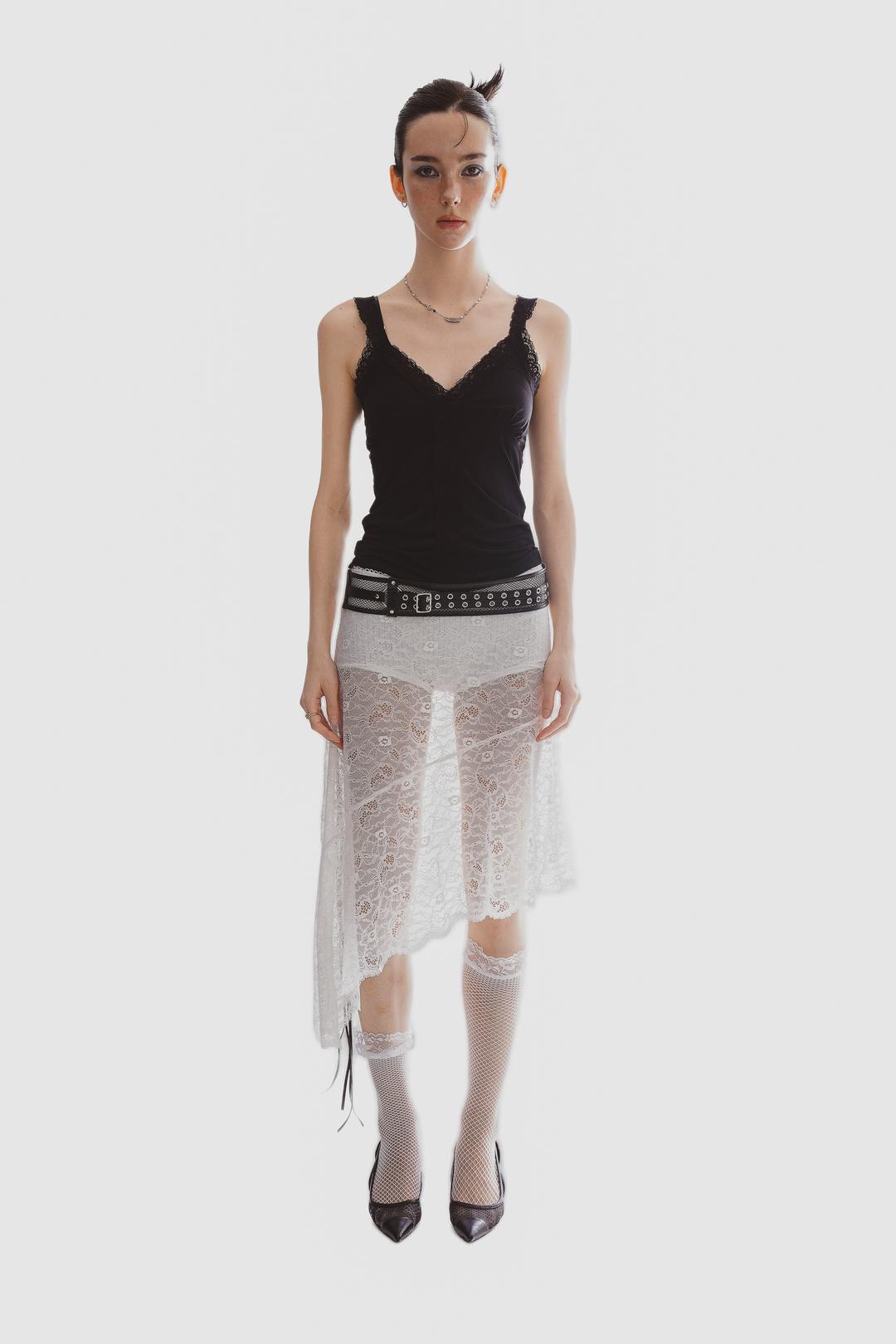 Mesh biker buckle belt