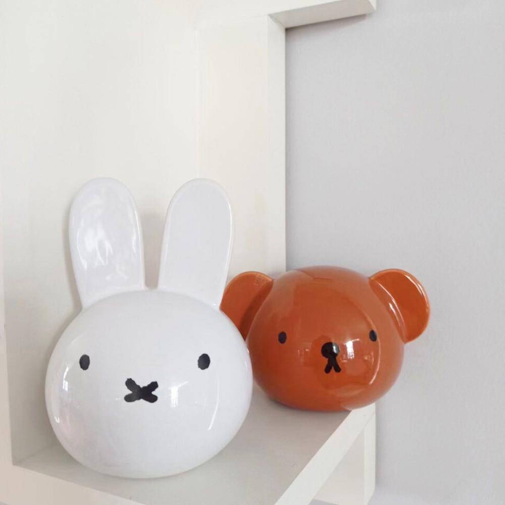 미피 세라믹 저금통 캐릭터 인형 장식 미니
