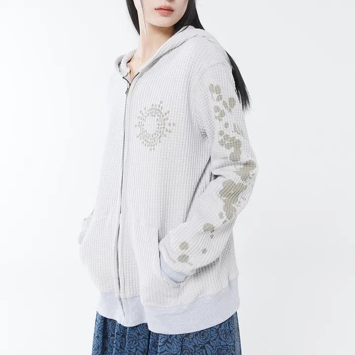 Herba Hood Zip-Up Melange