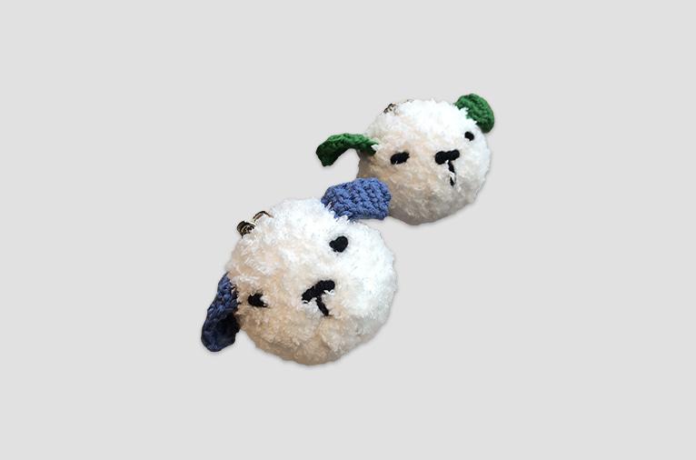 [스모어웨이브] 나나방가 몽글몽글 강아지 백참 - 2가지 색상 (재입고)