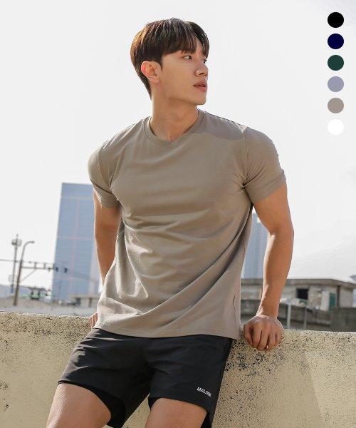 스탠다드 머슬핏 무지 티셔츠