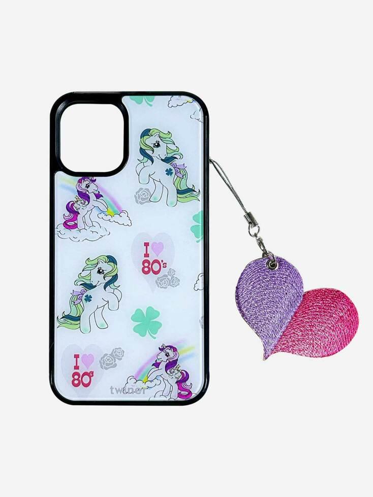 [SET] 80s pony phone case + Keyring