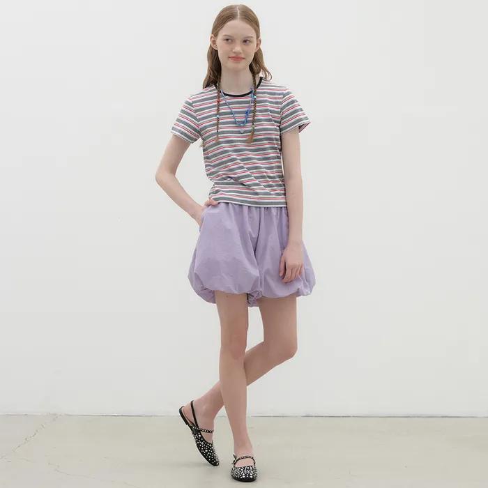 Nylon Balloon Shorts - Light Purple