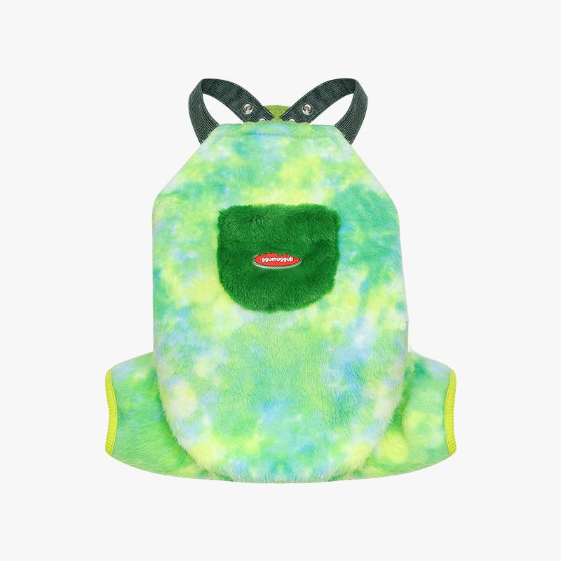 꾸무꾸지 플리스 오버롤 - 그린