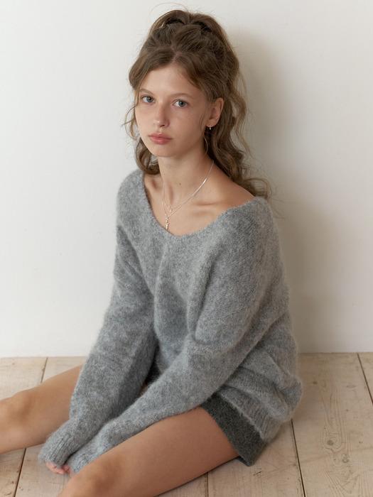 Bubb overfit v knit (gray)