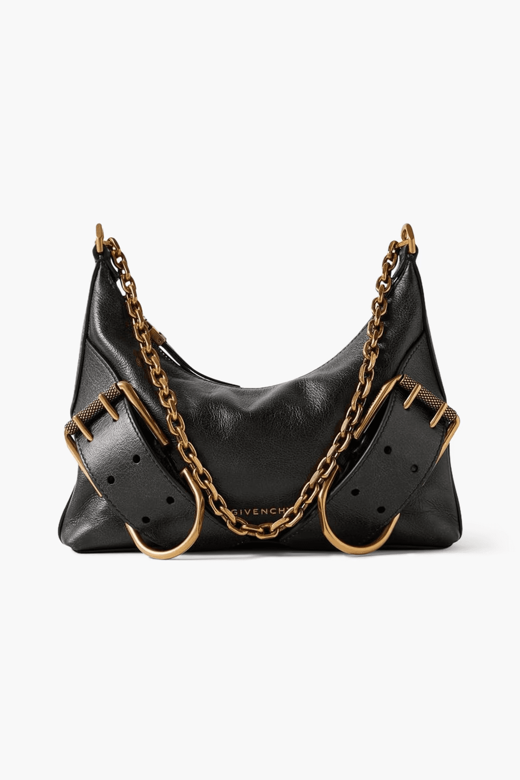 부아유 텍스처드 가죽 미니 숄더 백