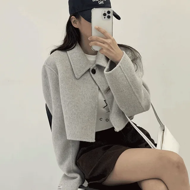 🍁F/W 특가!🍁 [Handmade] 리브 원버튼 싱글 자켓