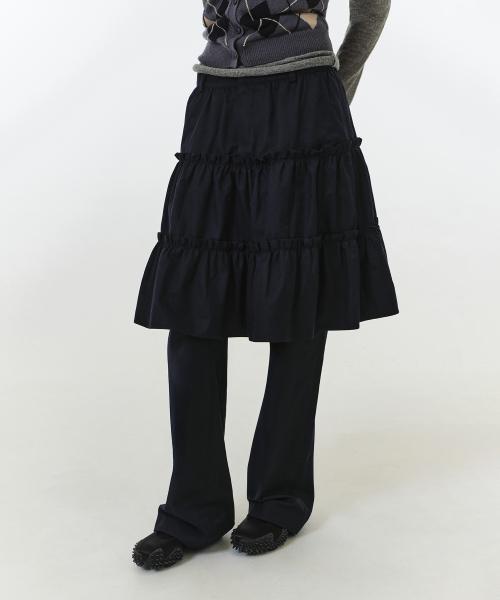 MAREN SKIRT PANTS (NAVY)