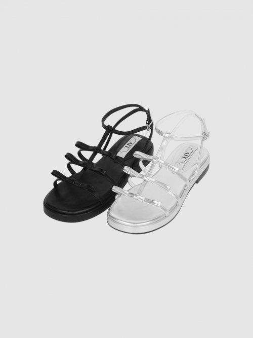Triple ribbon sandals (2color)
