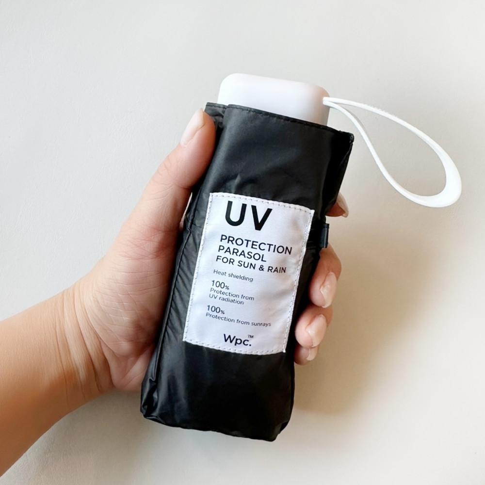 Wpc 양산 남녀 공용 경량 미니 암막 5단양산 블랙 우양산 양우산 우산 기프트 선물