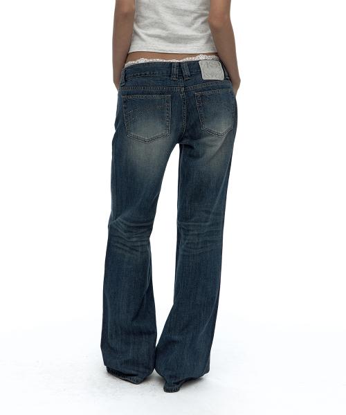Hotfix Straight Jeans Blue