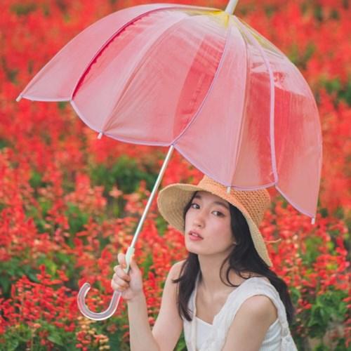 wpc우산 튤립 투명 비닐우산 PT-TU-001
