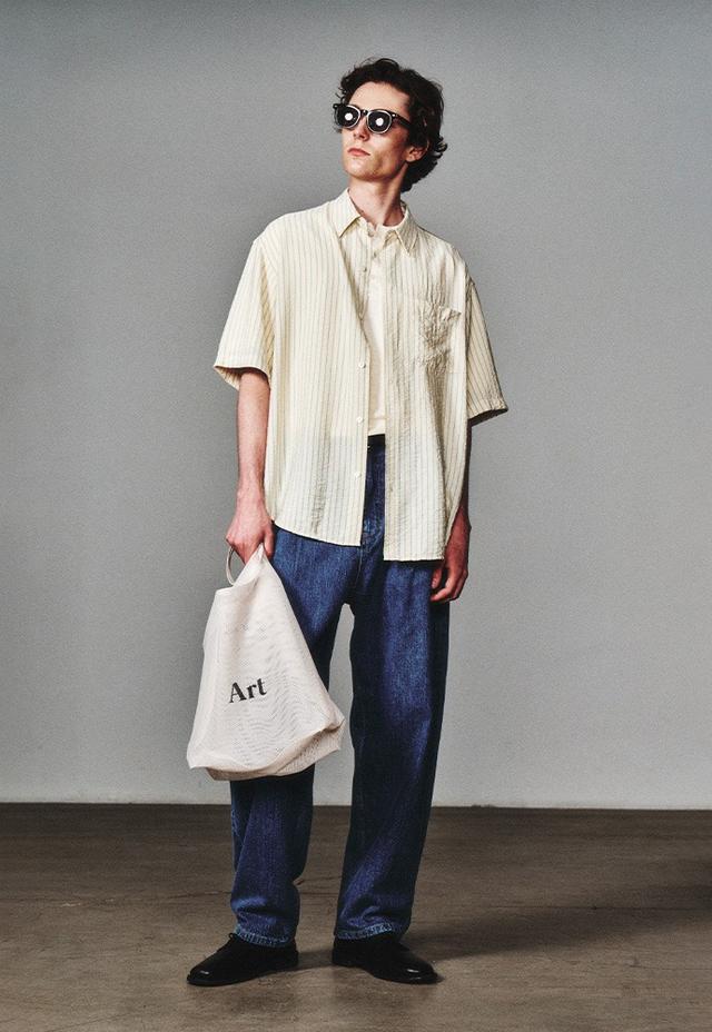 'Art\' Mesh Shopper Bag_Ecru