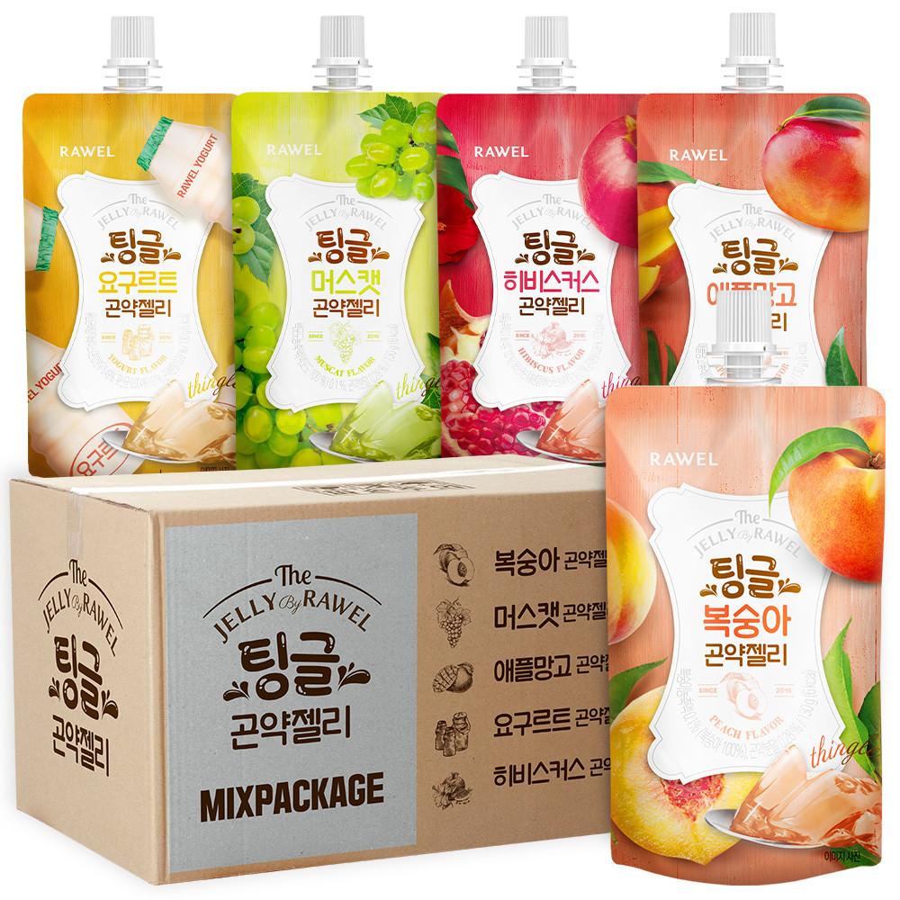 로엘 팅글 곤약젤리  6kcal (5가지맛 x 7팩) 총 35팩 1박스 [원산지:상세설명에 표시]