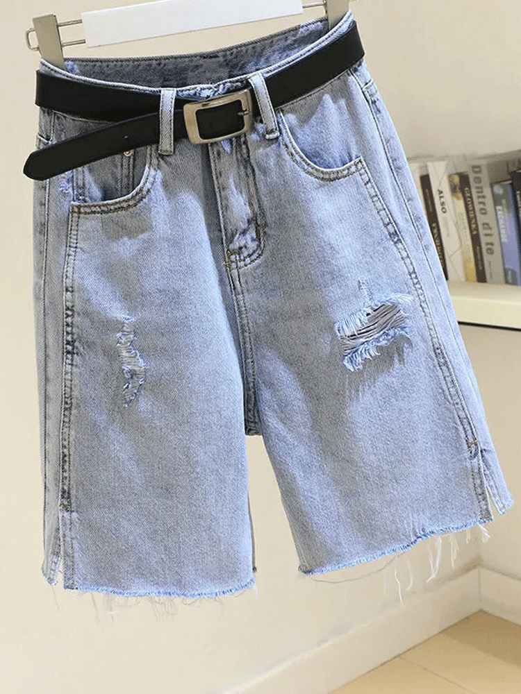 KC-732 데일리한 데미지 데님 반바지