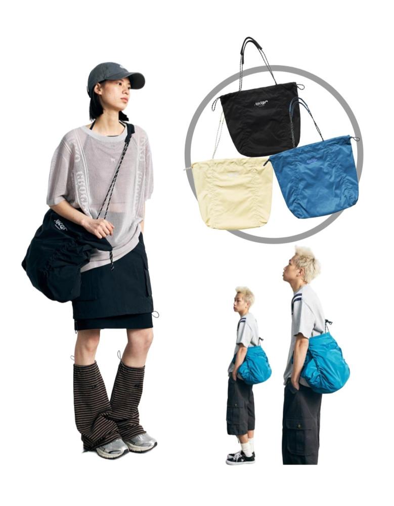 nikkogrocery 23SS 레트로 캔버스 메신저 크로스 숄더백