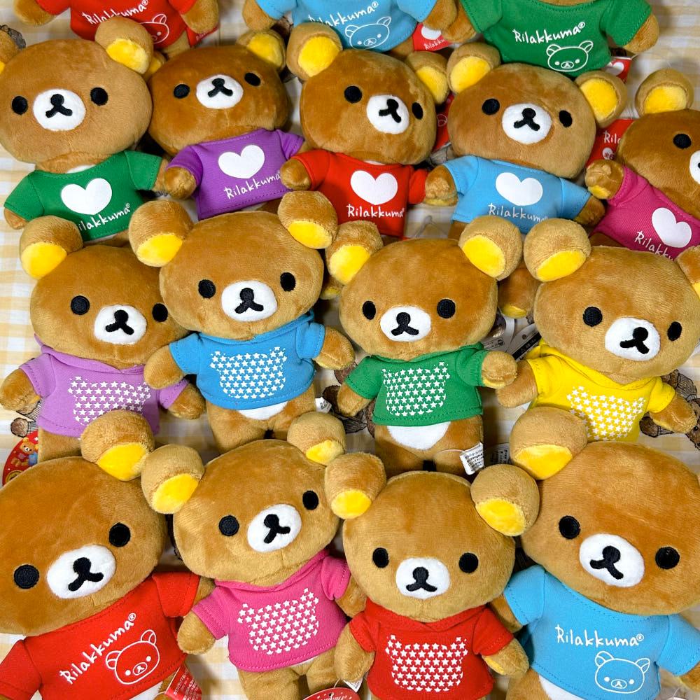 [RILAKKUMA] 리락쿠마 컬러풀 티셔츠 인형 모음