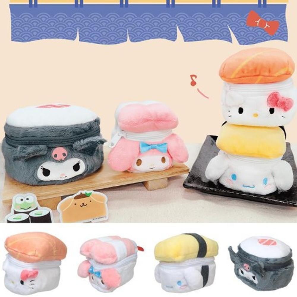 산리오캐릭터즈 스시 인형 미니파우치