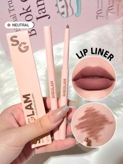 SHEGLAM So Lippy Lip Liner-Neutral Creamy Matte Lip Liner Pencil High Pigment Not Easy To Fade Silky Smooth Matte Contour Tint Lip Makeup Christmas Party Y2K Lip Liner Father's Day Graduation Birthday Holiday Spring Summer Y2K Fancy Fashion Makeup Cosmetic Party Beach Travel Camping Outdoors School Campus Trip Festivals Decor Gift Present Rose Girl Cosplay Best Color Charm Vibe