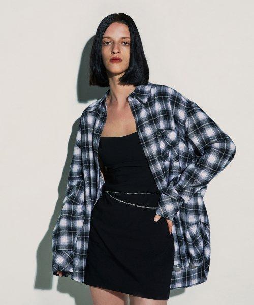 OVERSIZED TUCK SHIRT [GREY]