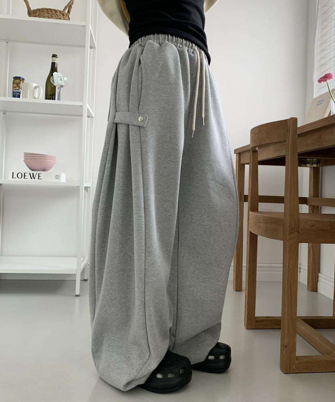 러브앤드팝 [UNISEX]스페이 스냅 벌룬팬츠