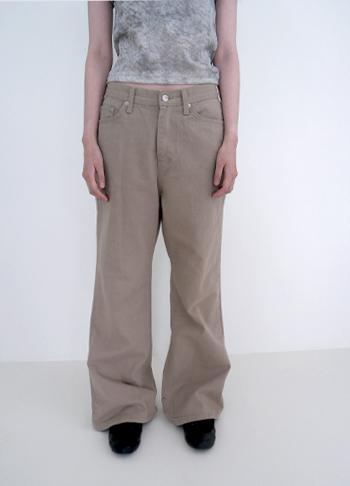 에프터먼데이 wide flared cotton pants (2c)