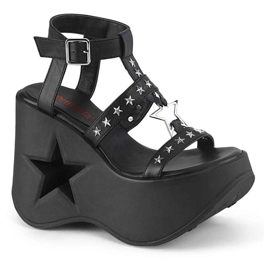 Dynamite-12 - Black Vegan Leather / 10