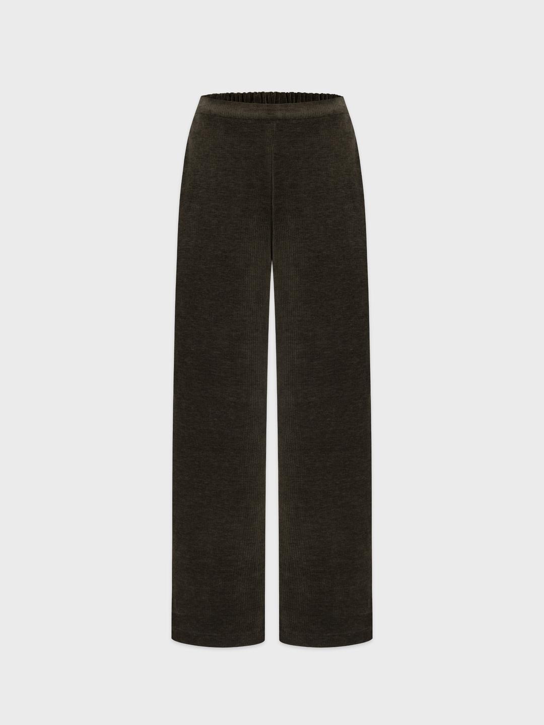 Corduroy Banding Pants Brown