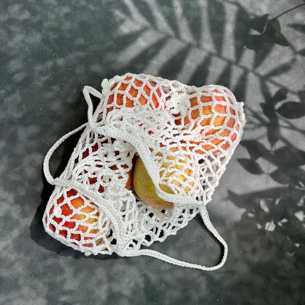 Flower net bag _ Blossom (White)