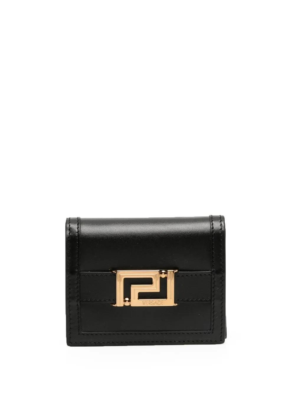 Versace Greca Goddess Bifold Wallet | Black | FARFETCH EG