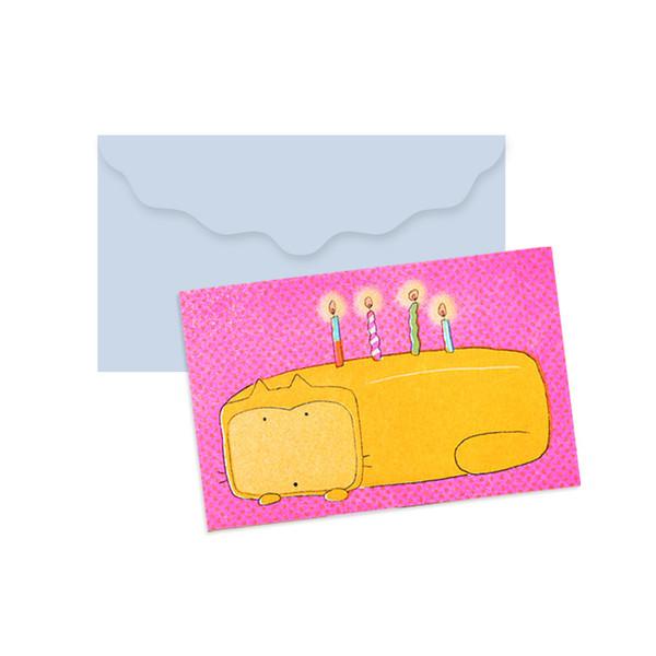 [민도비또] Orange Pound Cake Card set (Riso print)