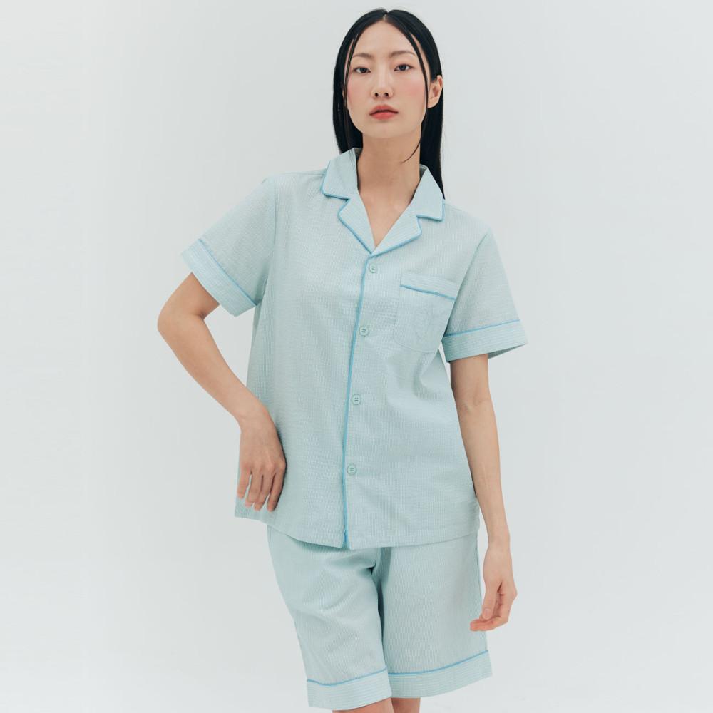 공용 시어서커 5부 파자마-잔스트라이프 ANJS23421_7358