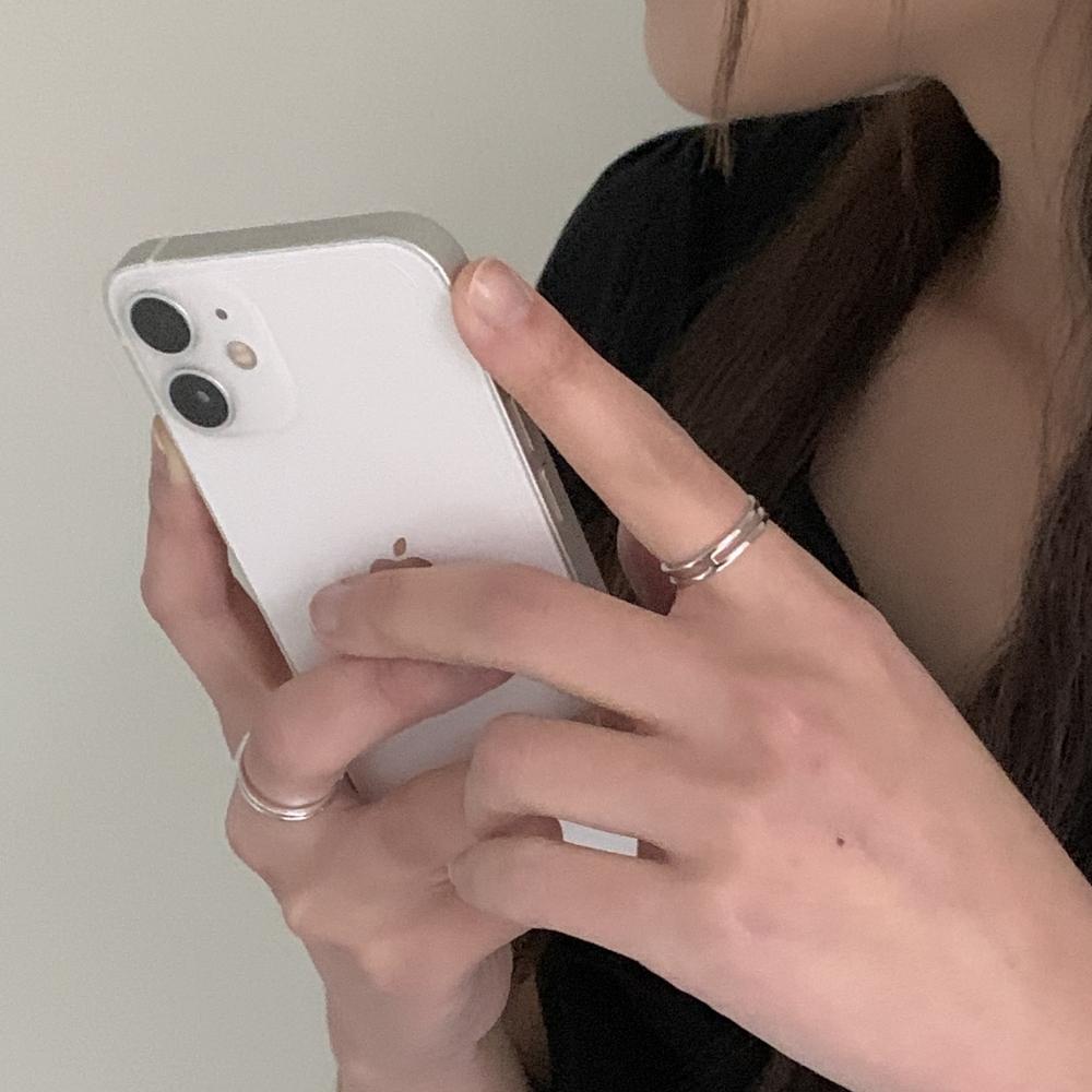 [바라두925] 스트레이트 라인 반지