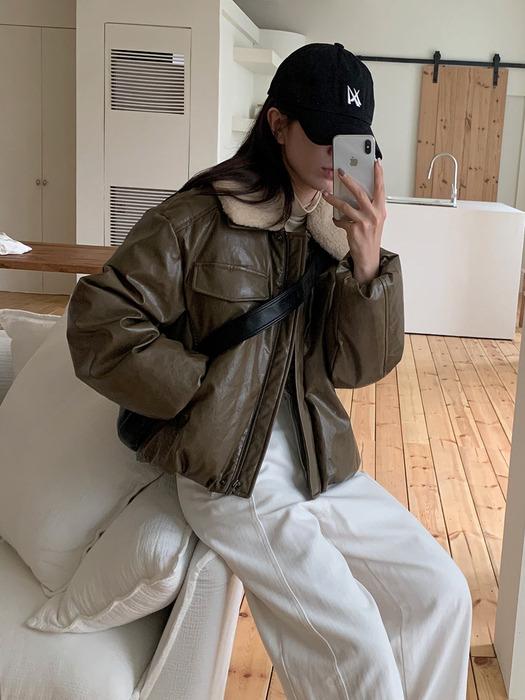 퍼카라 레더 구스 다운 NEP5XMA01_41