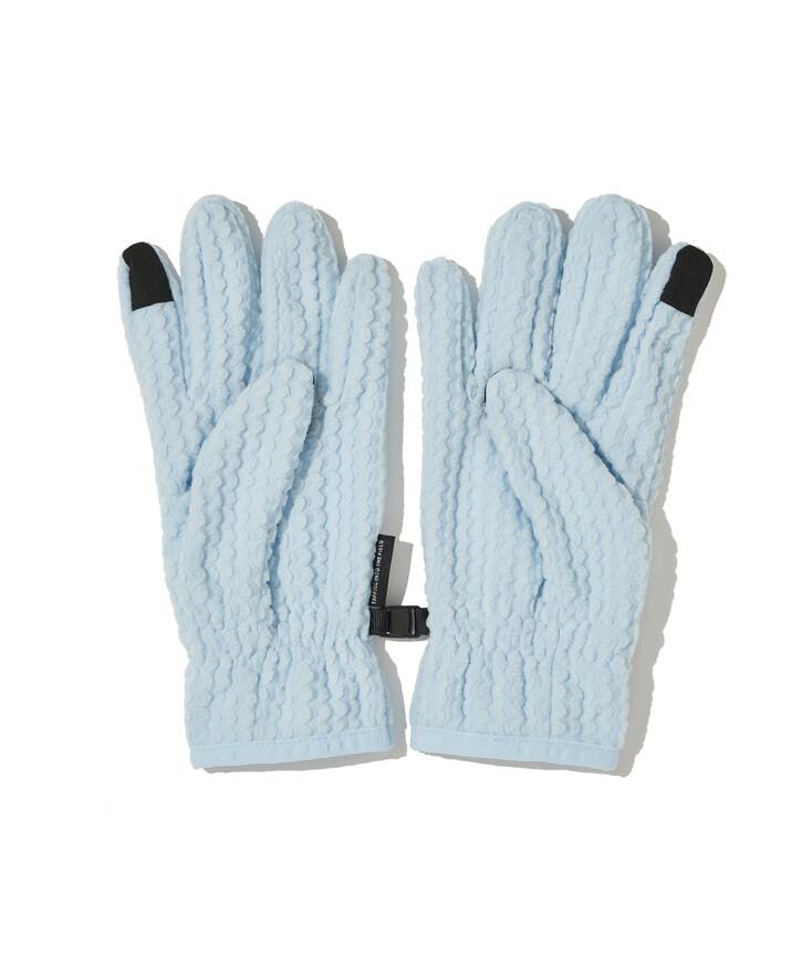 CALORA FLEECE GLOVES_SKY BLUE