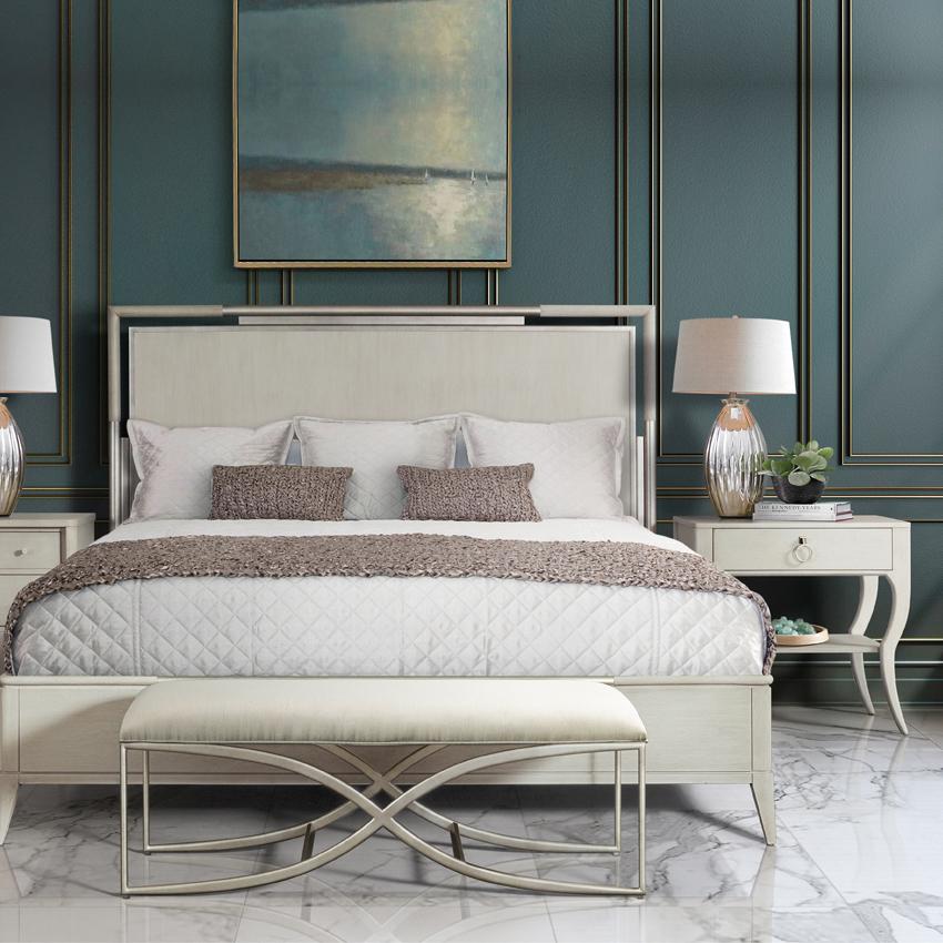 Maisie Panel Bed (침대+협탁+화장대)