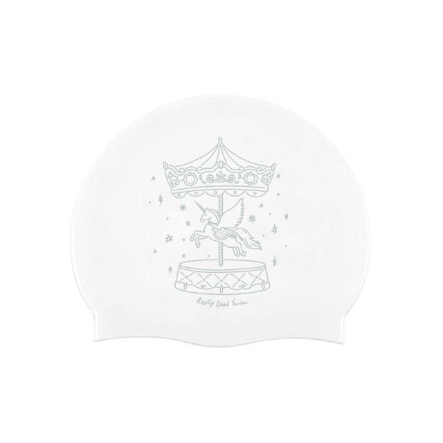 유니콘수영모자 화이트