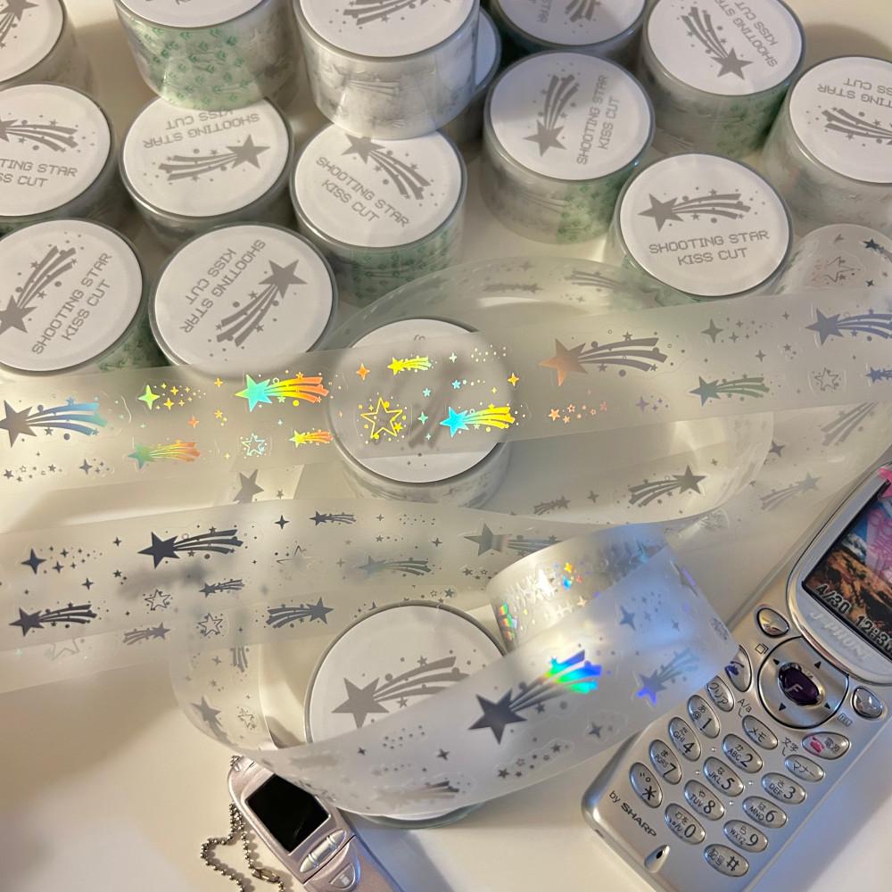 [제키베어] 별똥별 키스컷 마스킹테이프