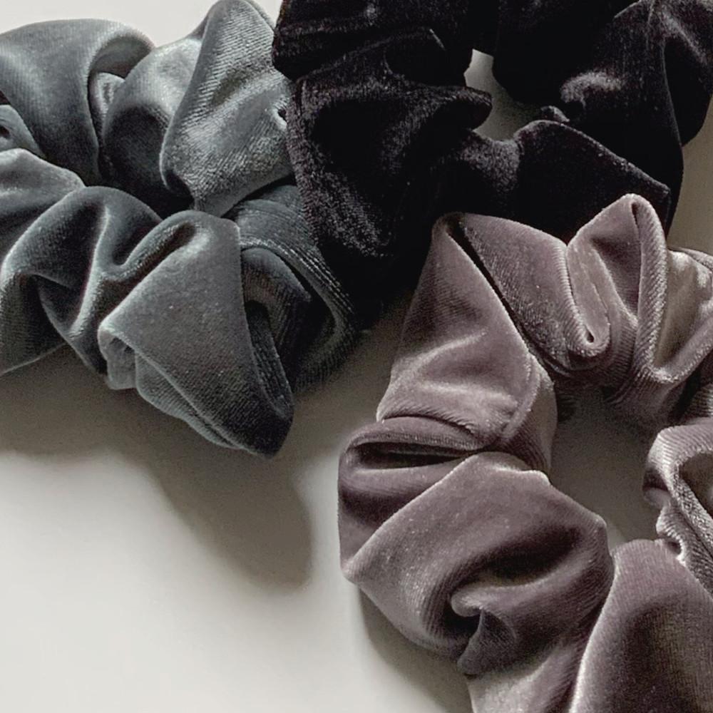 oar 빈티지무드 벨벳 스크런치 5 colors / 볼륨 헤어곱창밴드