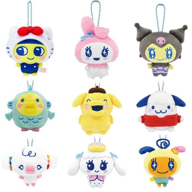 산리오 x 다마고치 콜라보 푸리누이 마스코트 키링