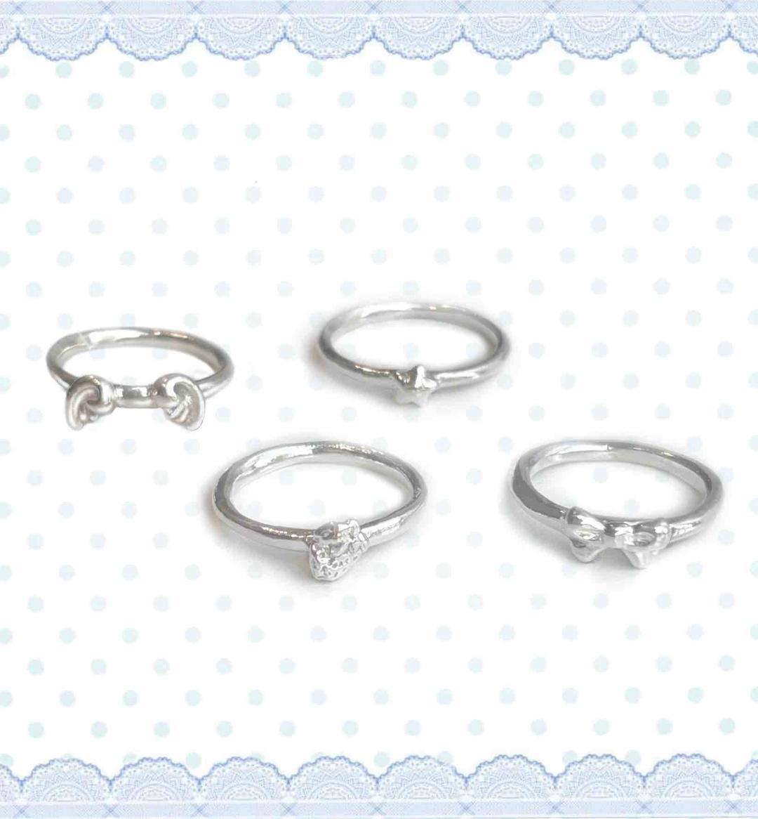 5% Sale [Drawing Series] Rings-Silver