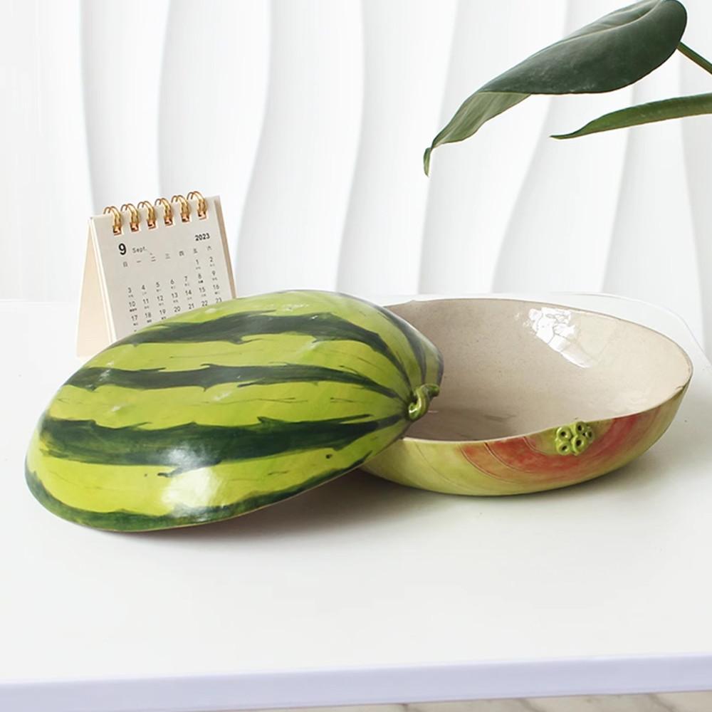 원형 과일모양 파스타 샐러드 접시 오븐 도자기 독특한 예쁜그릇