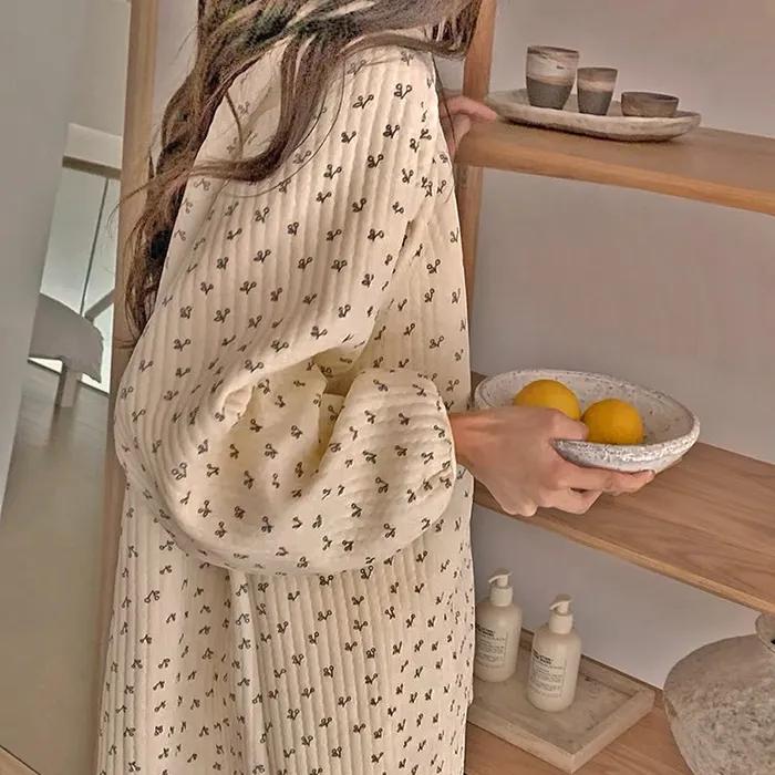 [SET] 체리누빔 긴팔 상하세트 파자마 수면 잠옷