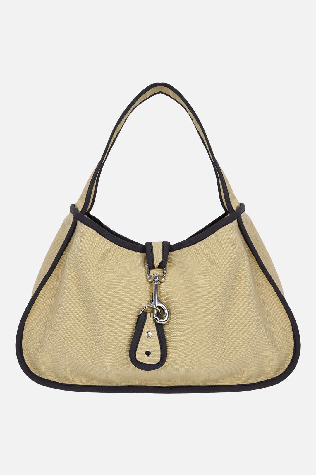 Buckle Tote Bag _ Beige