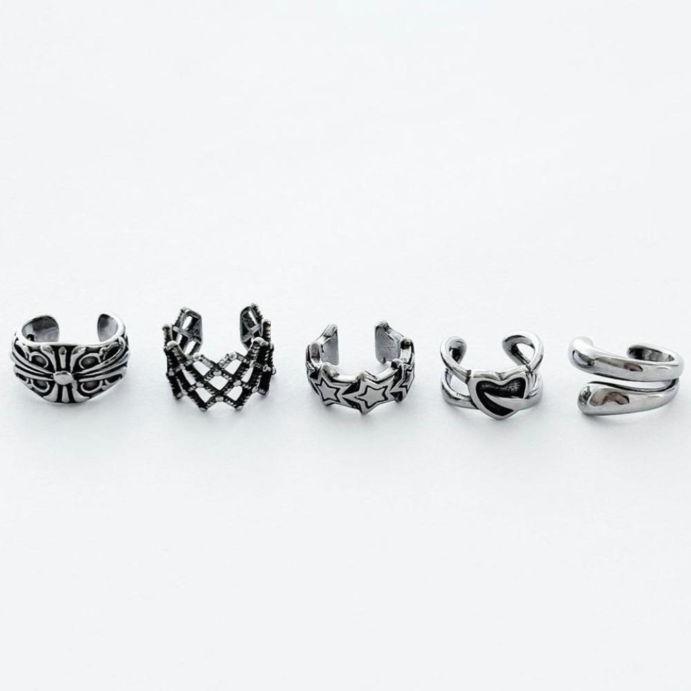 (1+1) 5 types of ear cuff