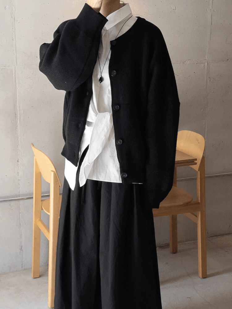 아방 니트 가디건