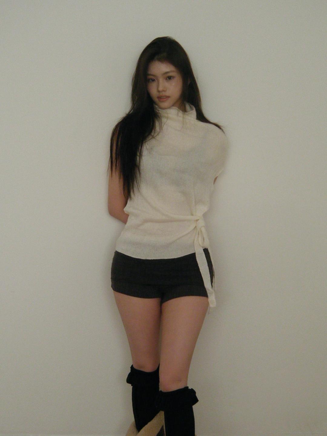 씨어 turtleneck knit vest